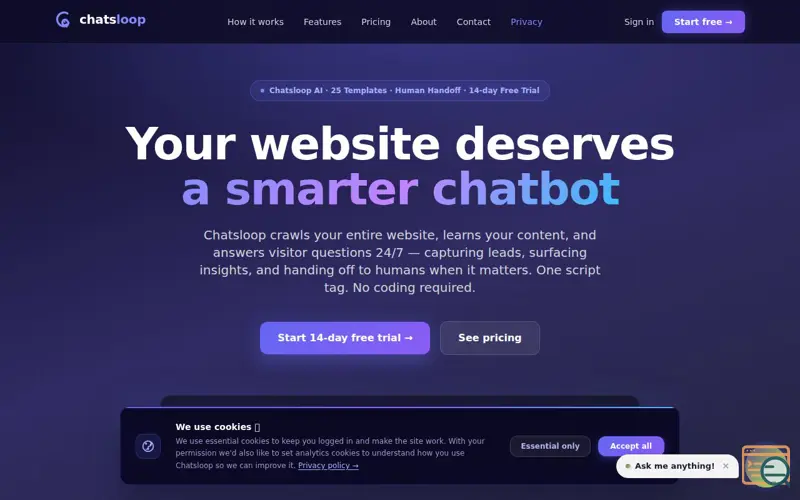 Screenshot of Chatsloop