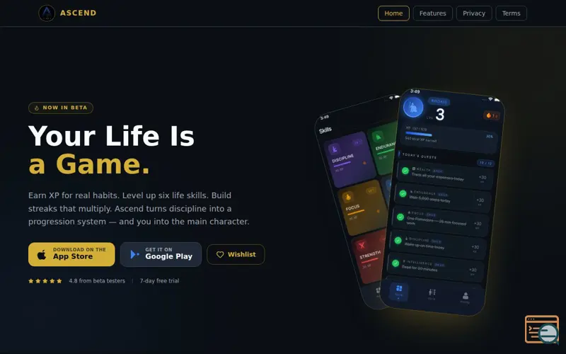 Screenshot of Ascend - Gamified Habits iOS