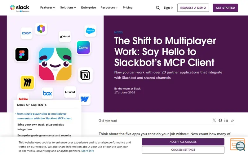 Screenshot of Slackbot’s MCP Client