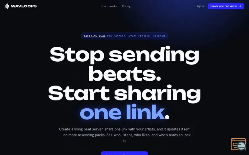 Screenshot of Wavloops