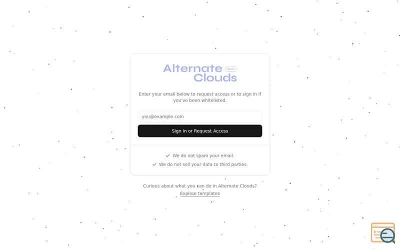 Screenshot of Alternate Clouds