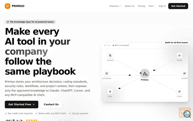 Screenshot of Primiso