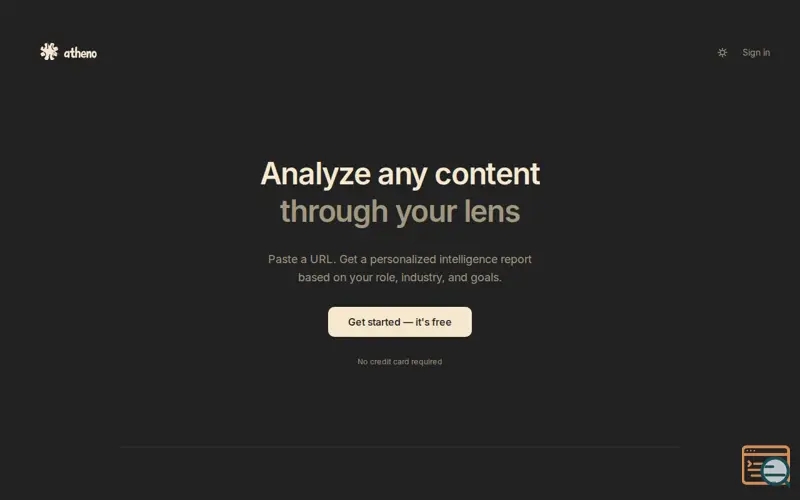 Screenshot of Atheno