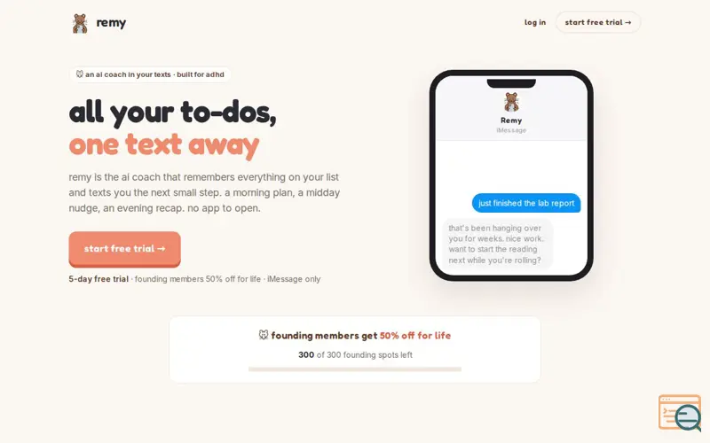 Screenshot of Remy