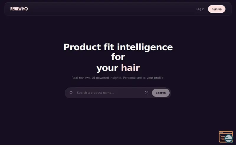 Screenshot of ReviewHQ