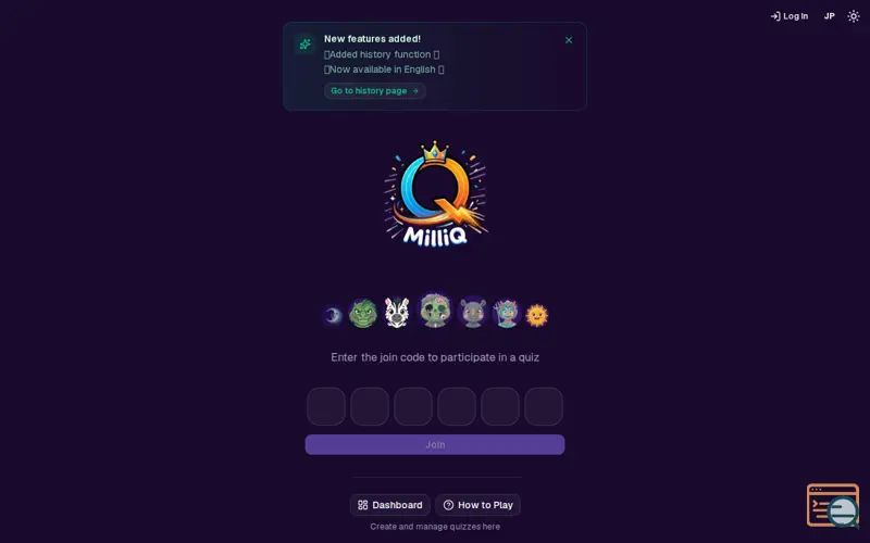 Screenshot of MilliQ