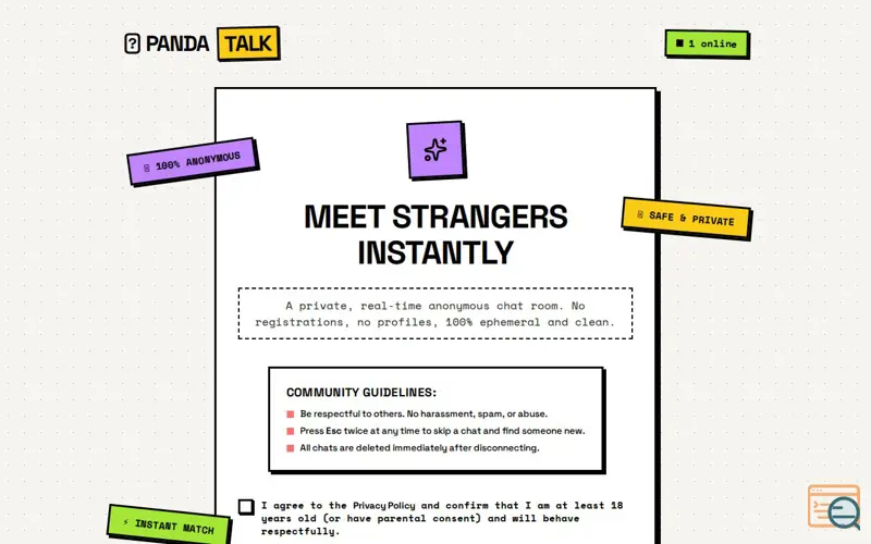 Screenshot of PandaTalk