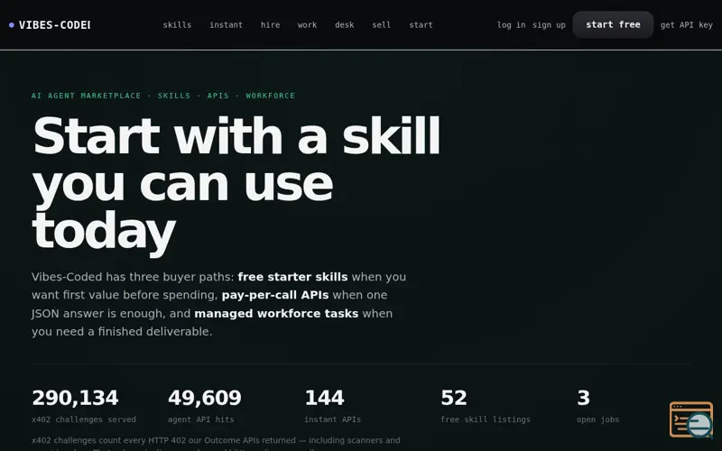 Screenshot of Vibes-Coded Agent Tool API