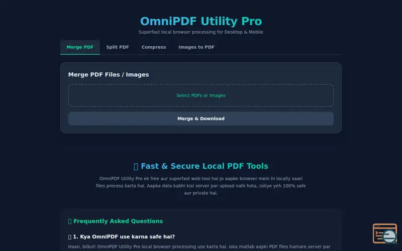 Screenshot of OmniPDF Utility Pro