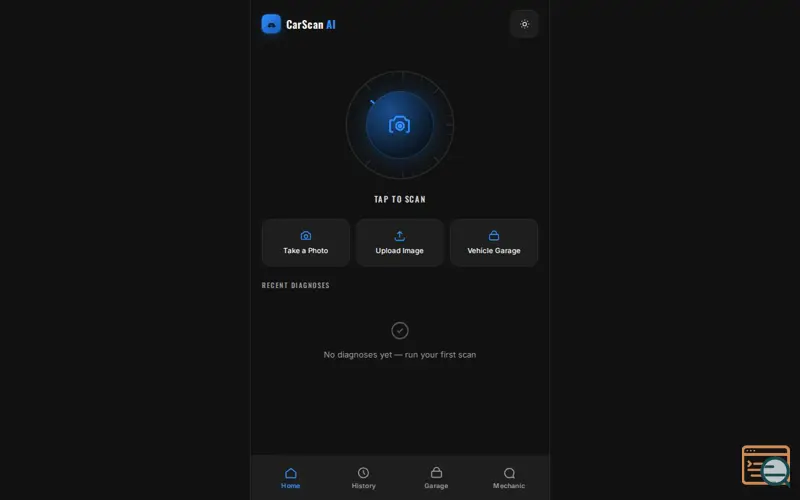 Screenshot of CarscanAI