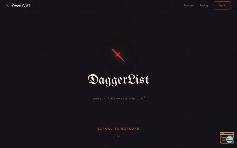 Screenshot of DaggerList, a launch using Google Photos Picker