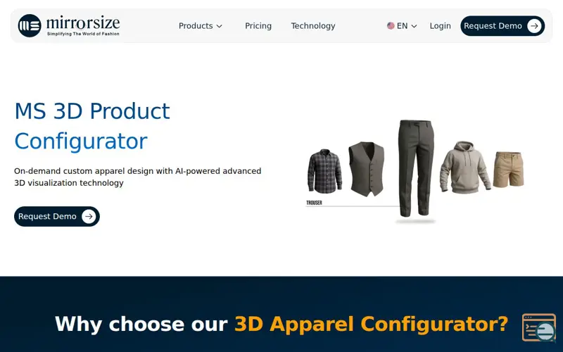 Screenshot of MS 3D Configurator