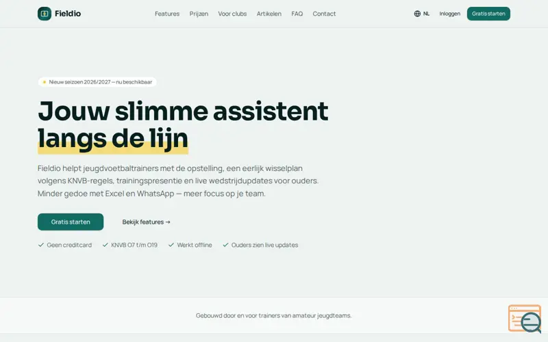 Screenshot of Fieldio