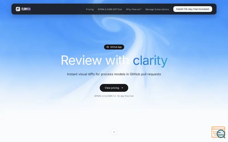Screenshot of flowver