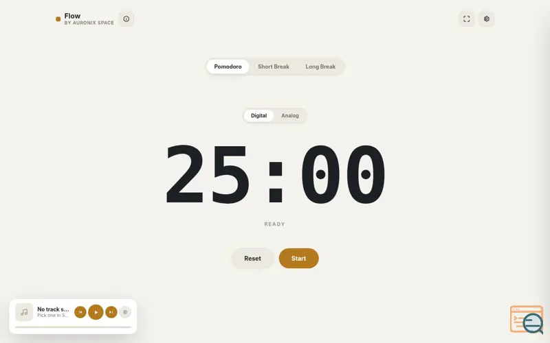 Screenshot of Flow - Pomodoro Timer
