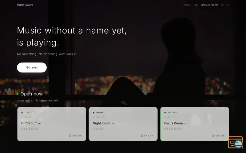 Screenshot of Music Room