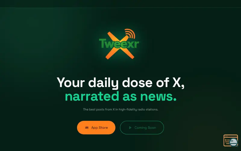 Screenshot of Tweexr