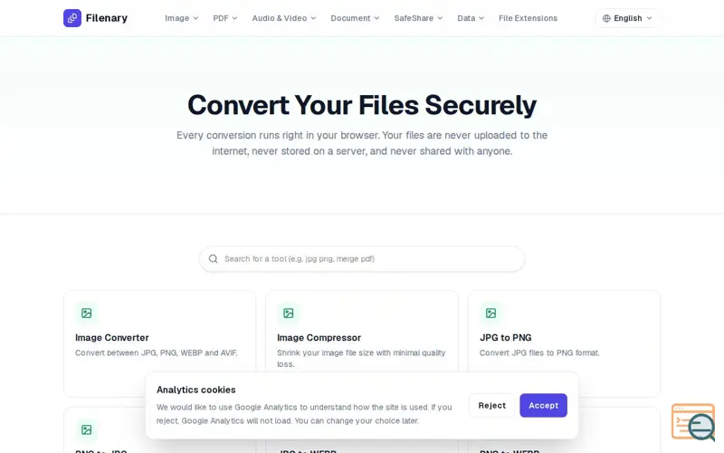 Screenshot of Filenary