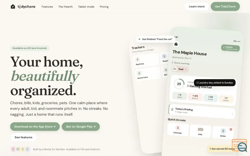 Screenshot of TidyChore