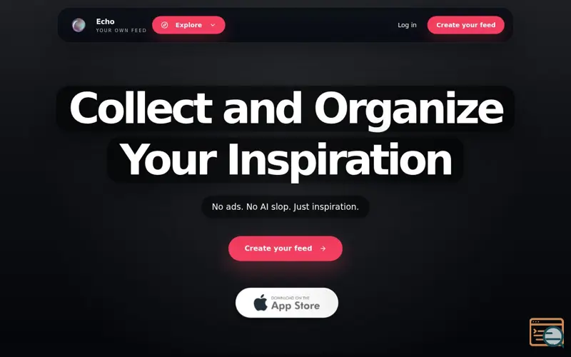 Screenshot of Echo — Private Pinterest Alternative