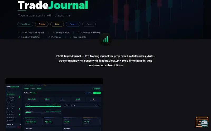 Screenshot of FFCSTradeJournal