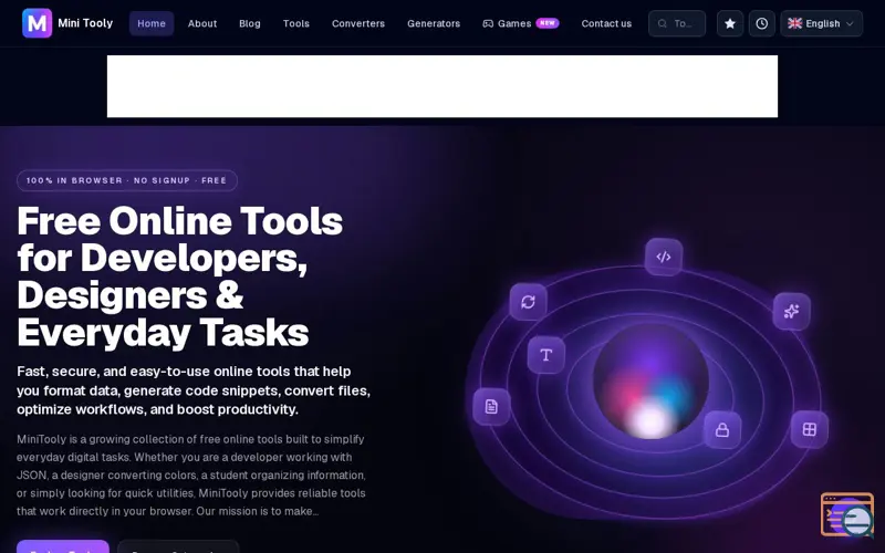 Screenshot of MiniTooly