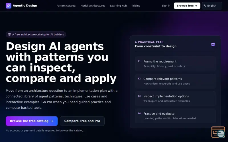 Screenshot of Agentic Design