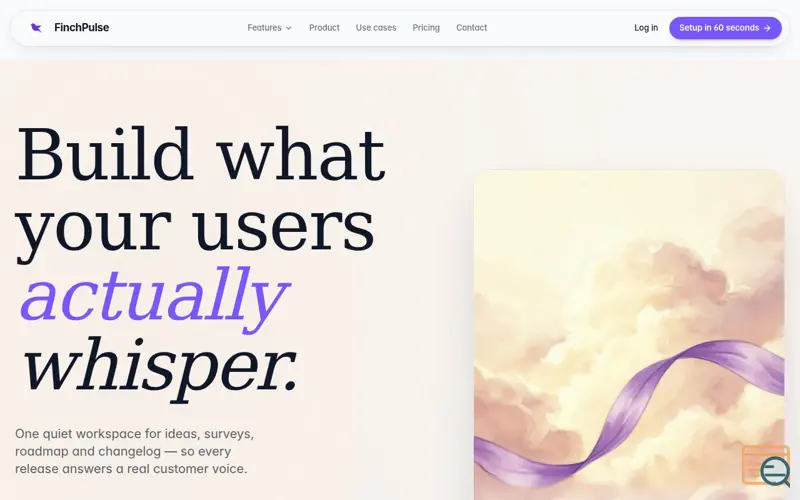 Screenshot of FinchPulse