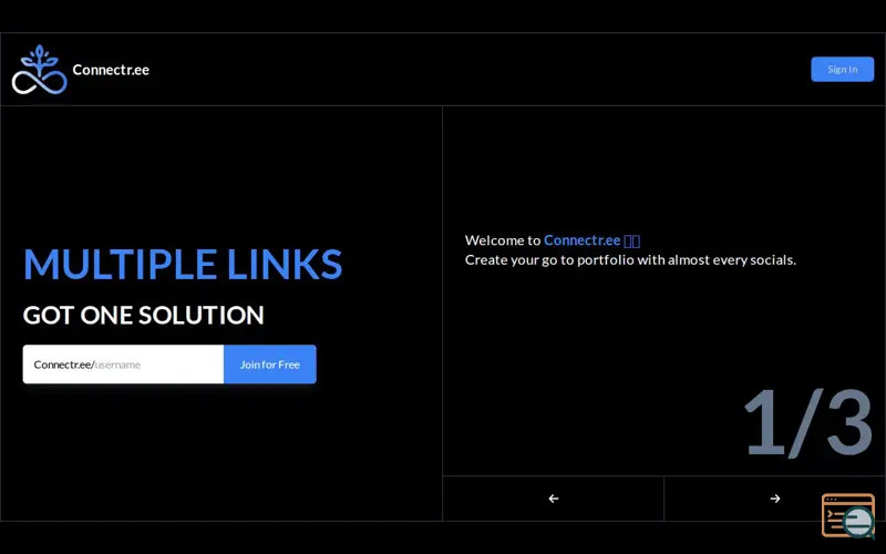 Screenshot of Connectr.ee
