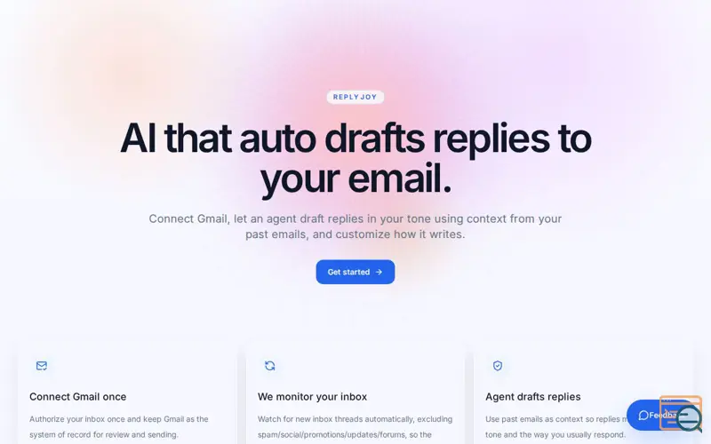 Screenshot of ReplyJoy