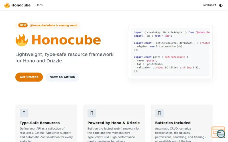 Screenshot of Honocube