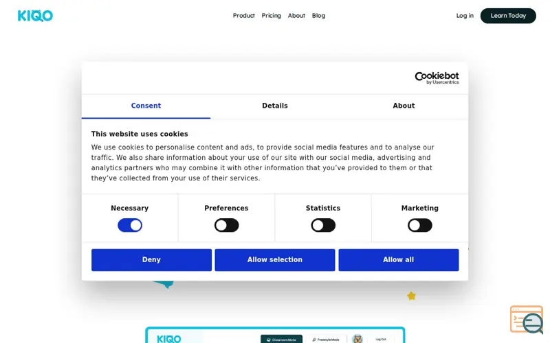 Screenshot of Kiqo