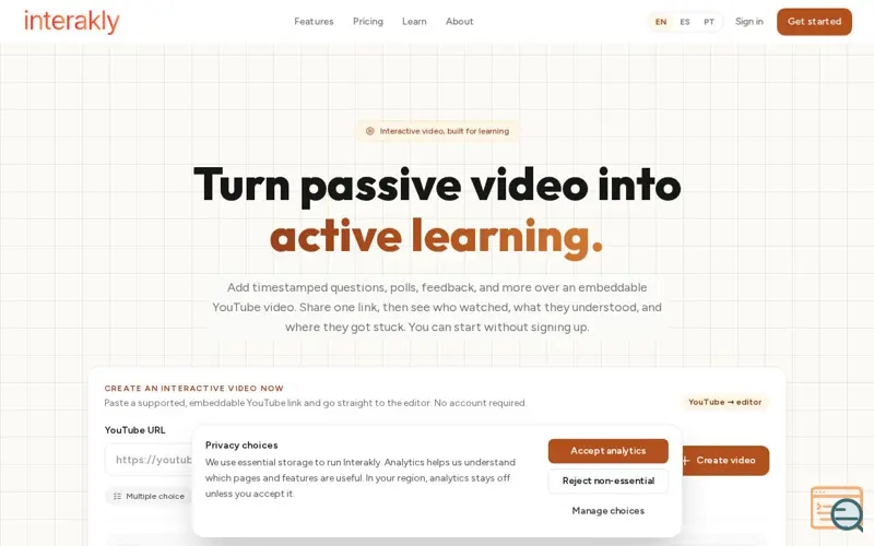 Screenshot of Interakly