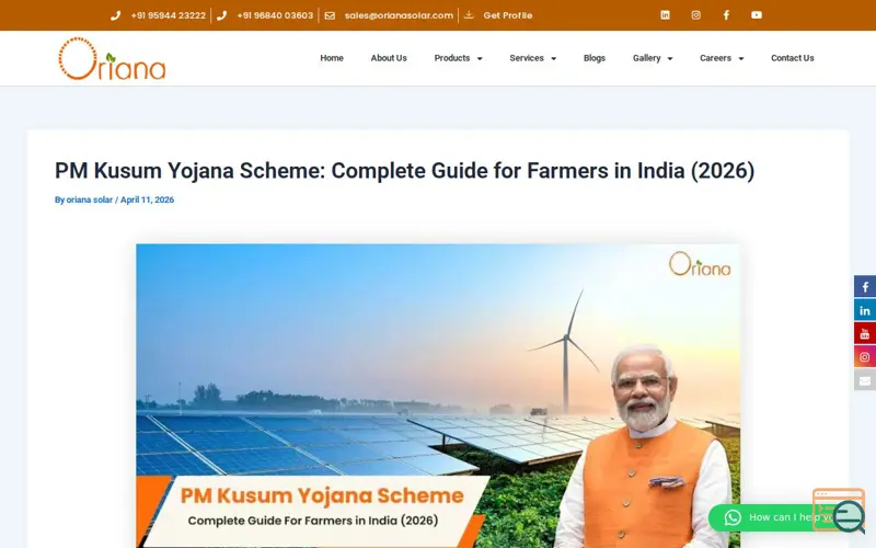 Screenshot of Oriana Solar, a launch using MyDNSVault