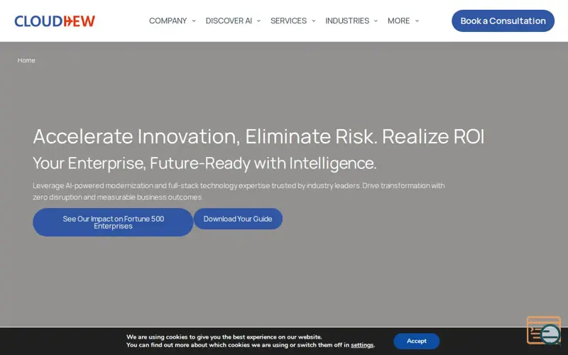 Screenshot of CloudHew, a launch using WP-Optimize