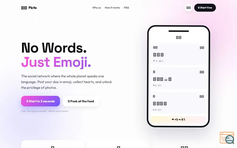 Screenshot of Picto