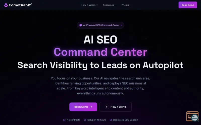 Screenshot of CometRank