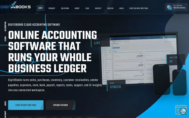Screenshot of DigitXBooks