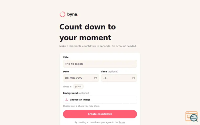 Screenshot of Byna