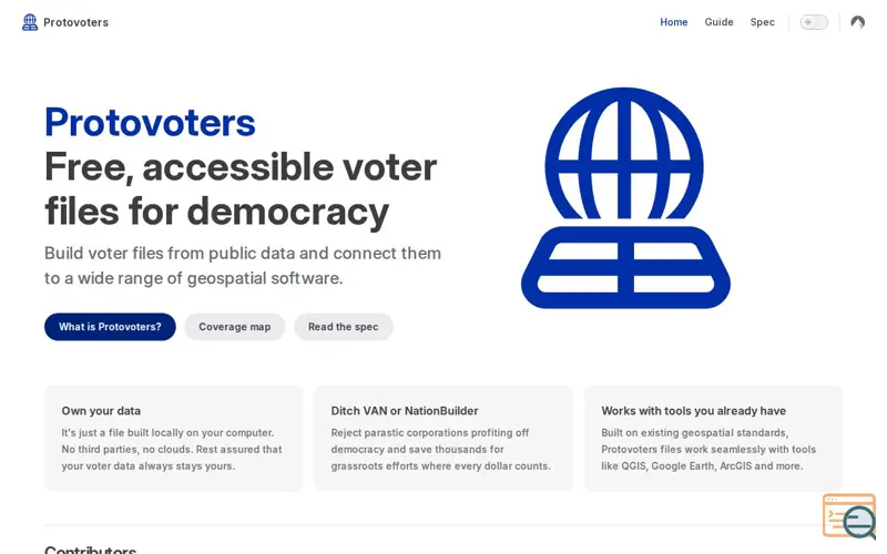 Screenshot of Protovoters