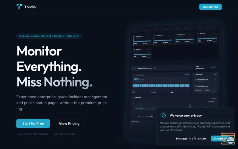 Screenshot of Thudip