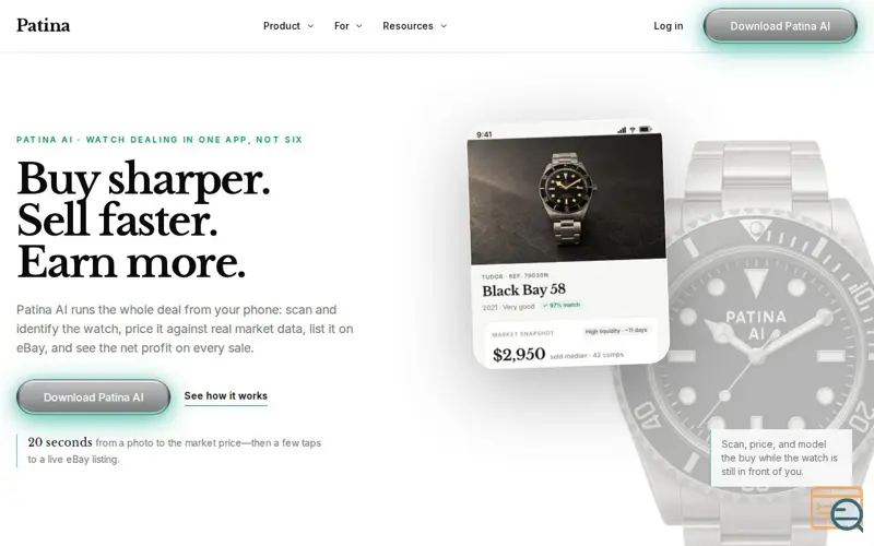 Screenshot of Patina AI