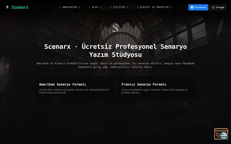 Screenshot of Scenarx