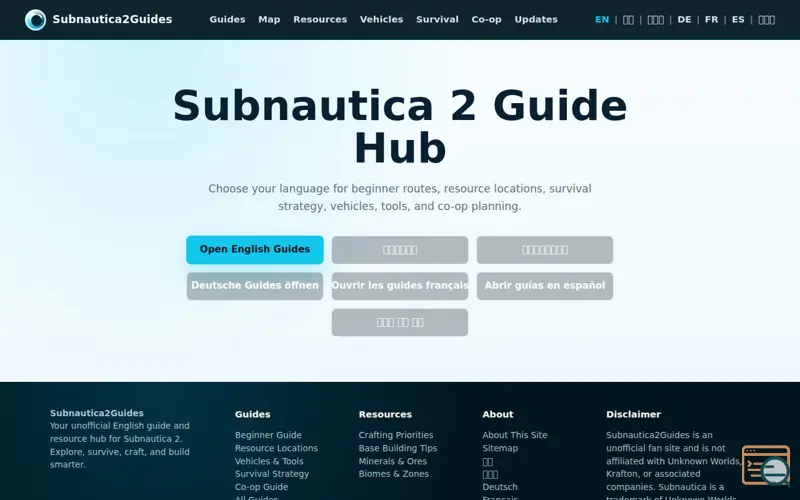 Screenshot of Subnautica2Guides