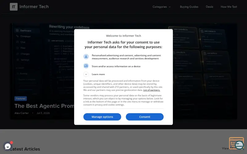 Screenshot of Informer Tech