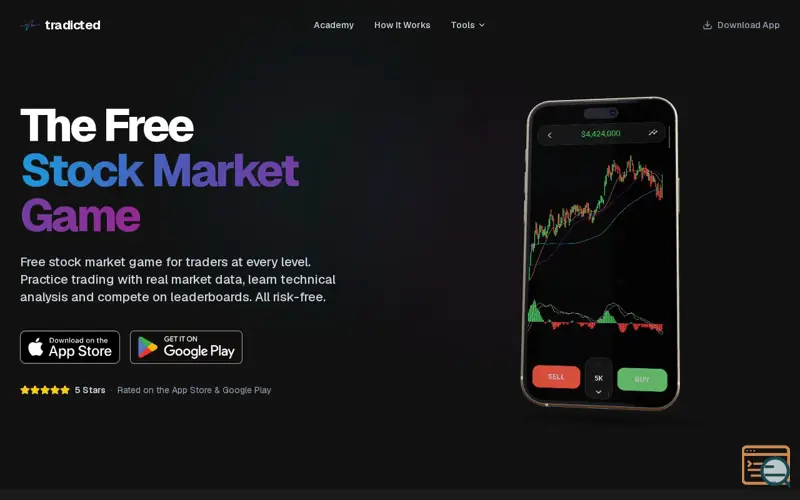 Screenshot of tradicted