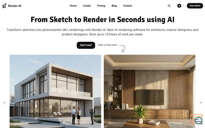 Screenshot of Renderai