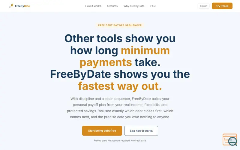Screenshot of FreeByDate