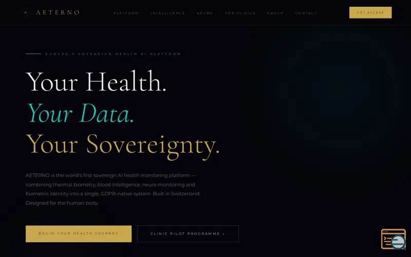 Screenshot of AETERNO Life