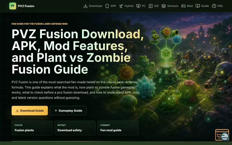 Screenshot of pvz fusion